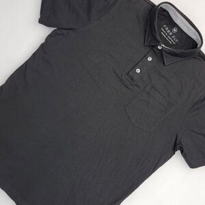 Free Fly Mens Bamboo Heritage Polo Shirt Sz M Black Soft UPF 50+ Temp Regulating